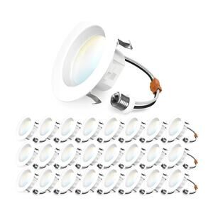 Sunco 24 Pack 4 Inch LED Can Lights Retrofit Recessed Lighting